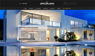 Specialized Coating Systems Custom Website Development